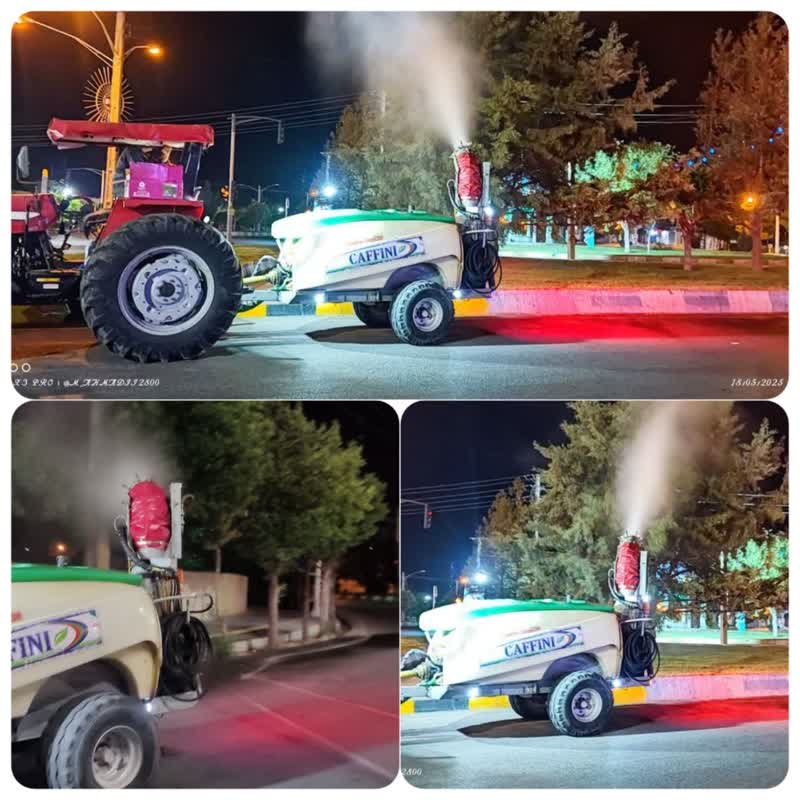 سم پاشی و شستشوی درختان