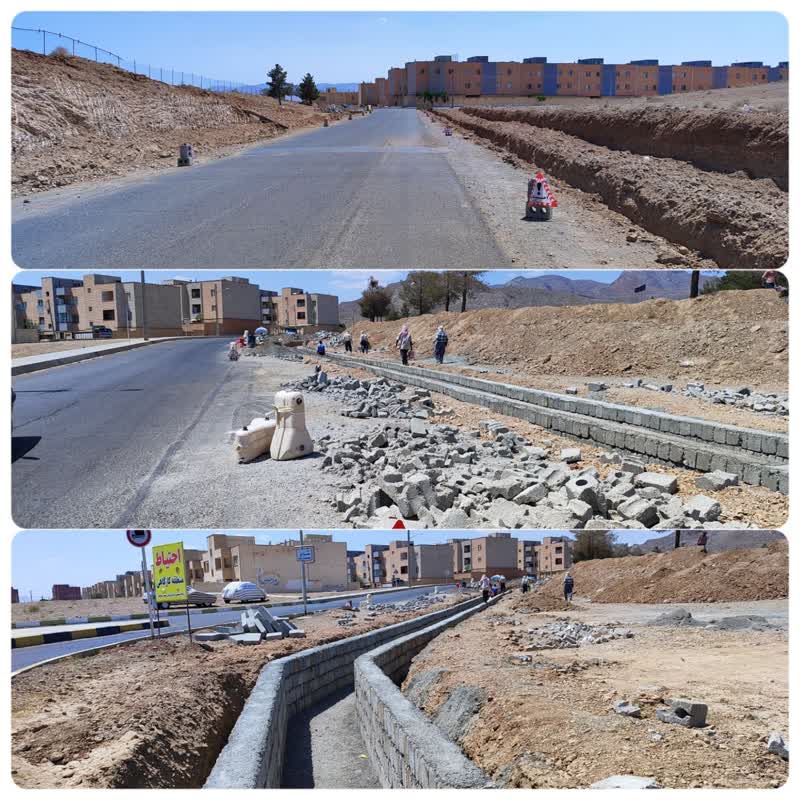 ساماندهی مسیر گلستان شهدا تیران