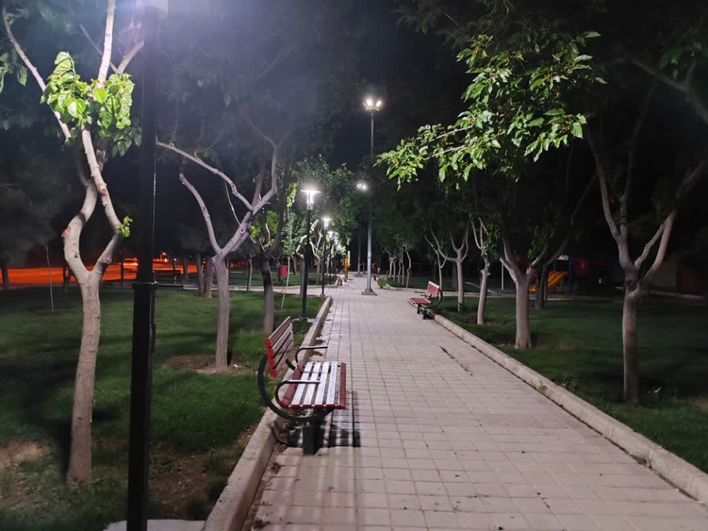 پروژه روشنایی خیابان ها و بوستان ها