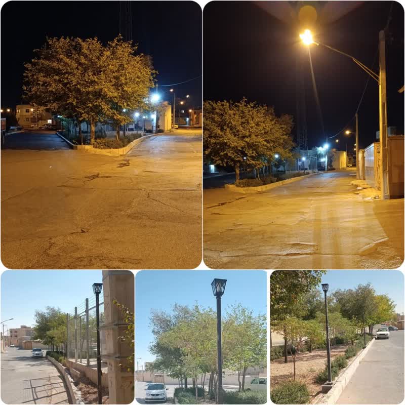 روشنایی بوستان محلی شهید رجایی