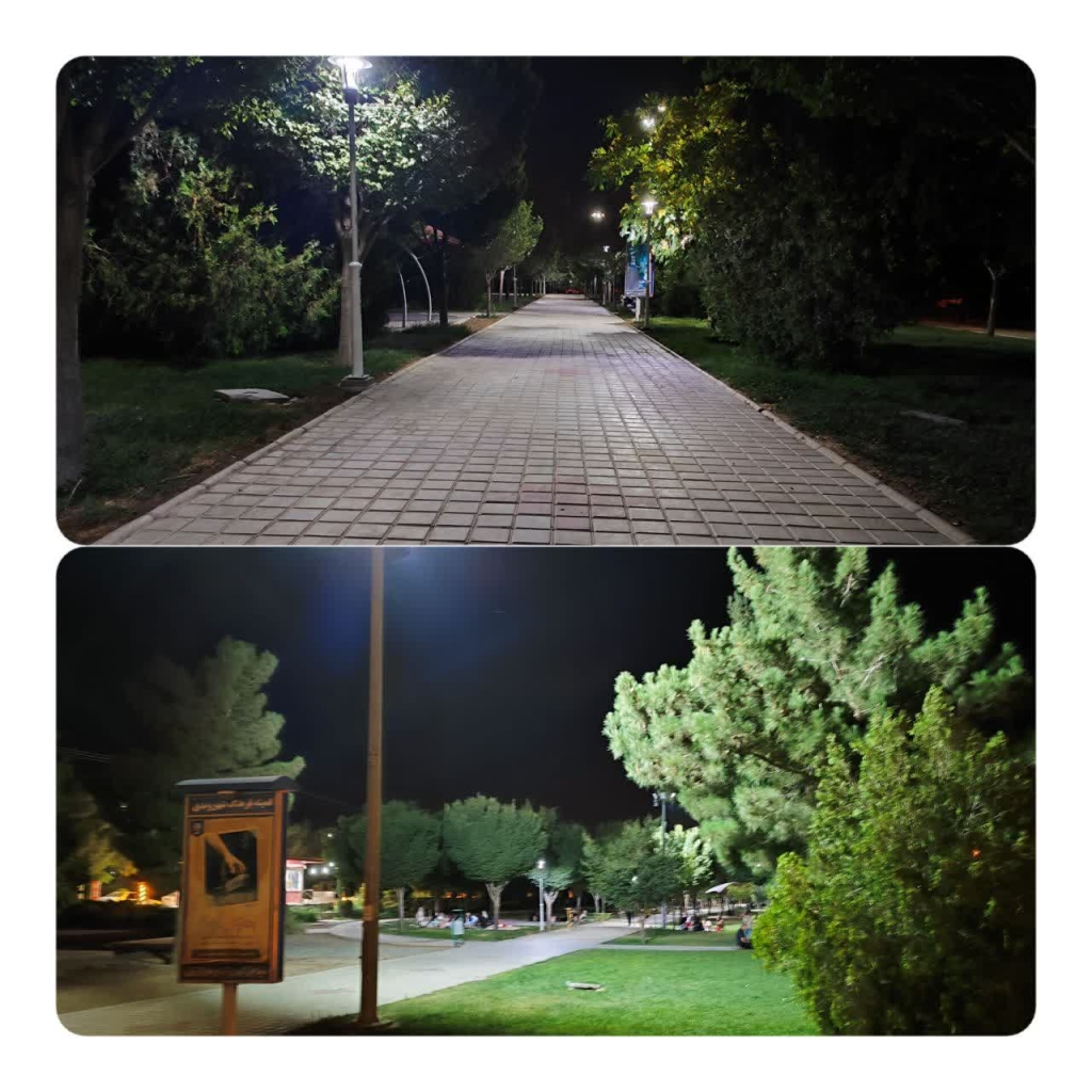 پروژه روشنایی پارک شهروند تیران